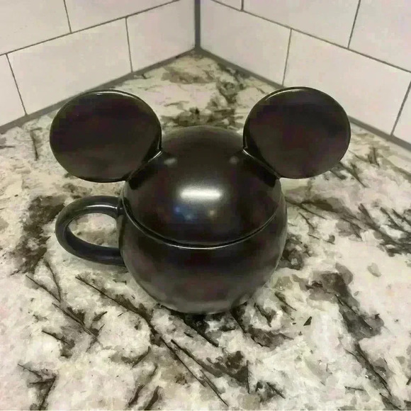 Pottery Barn Other - Pottery Barn Disney Mickey Mouse Stoneware Mug with Lid 20 OZ